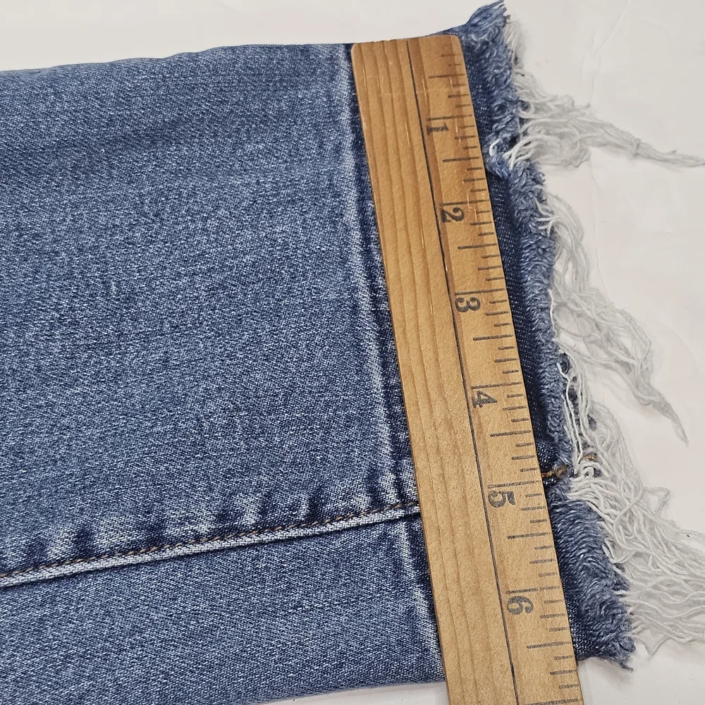 Anthropologie Pilcro & the Letterpress Blue Embroidered Slim Boyfriend Jeans 28 - Picture 13 of 14